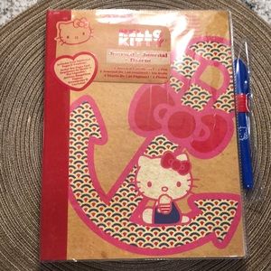 Hello Kitty Journal with Pen Sailor Anchor Travel